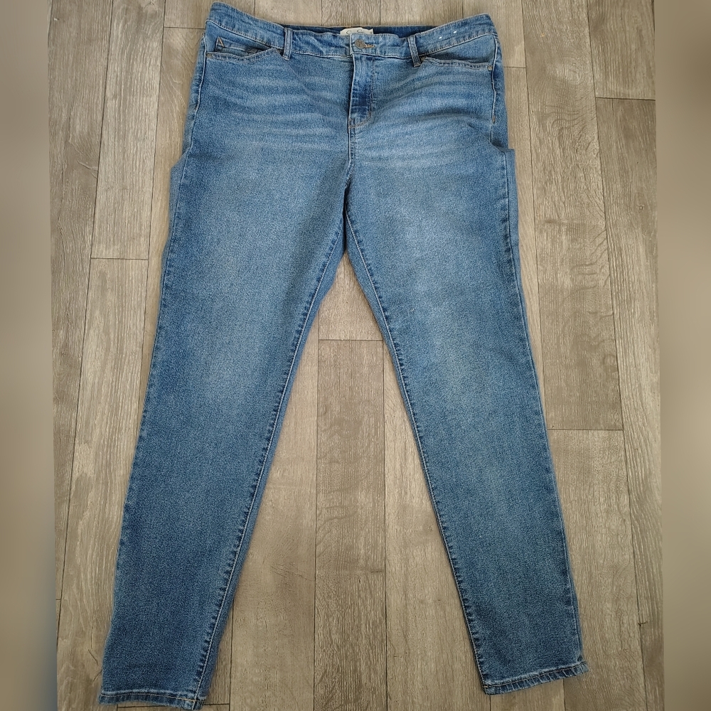 Jessica Simpson Women's Blue Denim High Rise Skinny Jeans 16/33